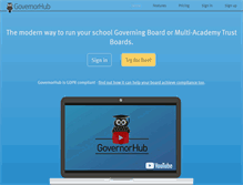 Tablet Screenshot of governorhub.com